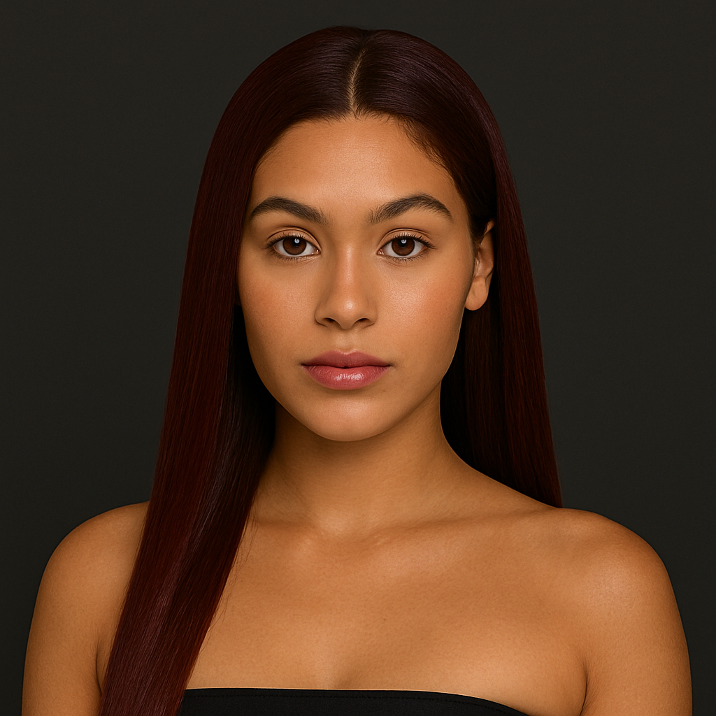 🧡 Perruque Lace Front 13x6 Rouge Bordeaux 99J – Cheveux Humains Lisses HD